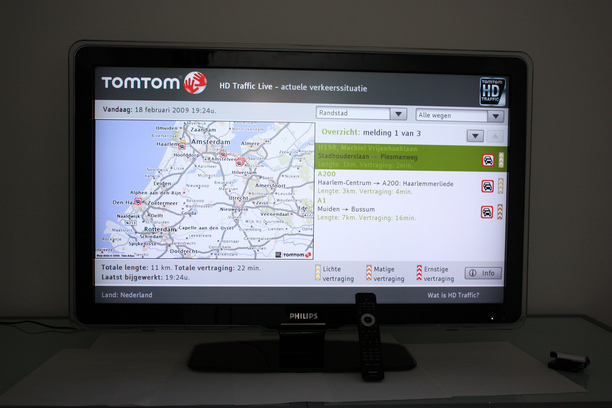 tomtom, hd traffic, scherm