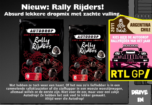 Autodrop, rally rijders