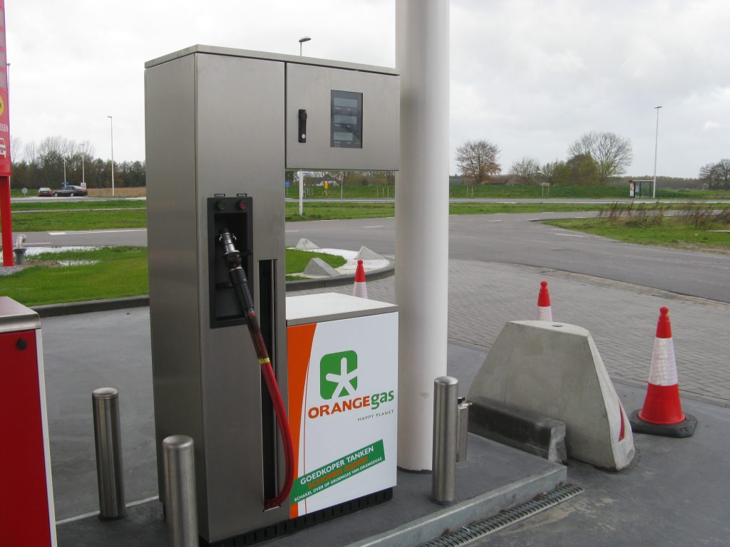 orangegas vulpunt groen gas