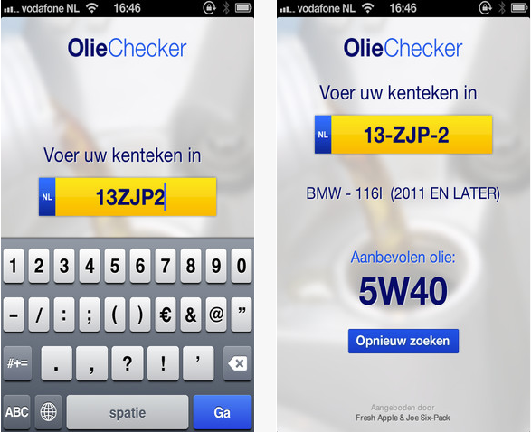 olie, checker, app