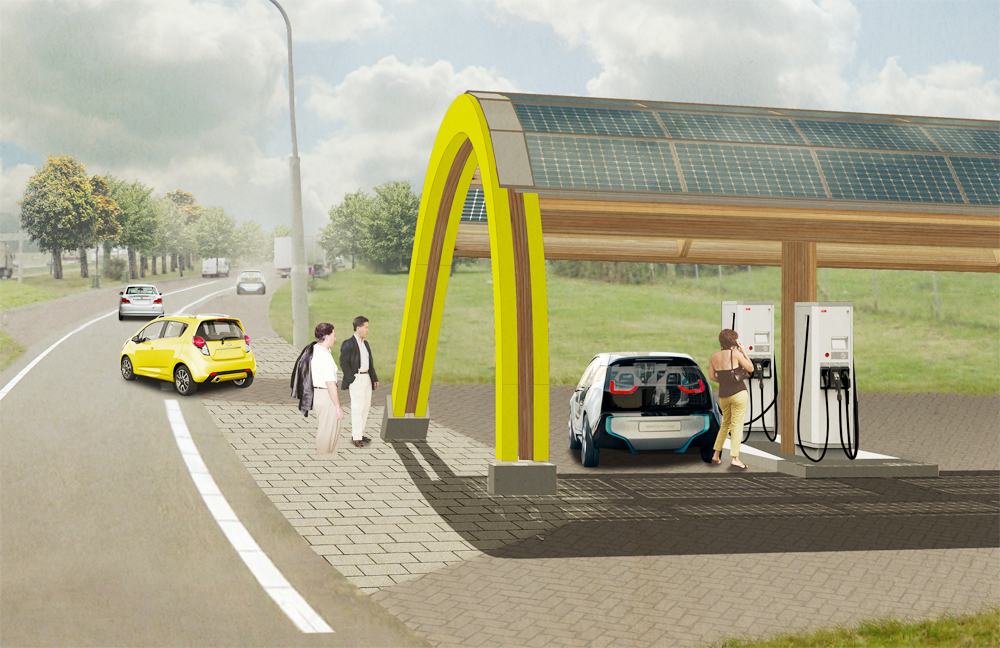 Fastned, snellaadstation, snelweg, elektrische auto, opladen