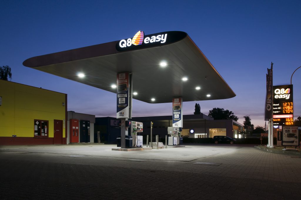 q8, tankstation, LEd-verlichting, Bever Innovations, LED-lampen