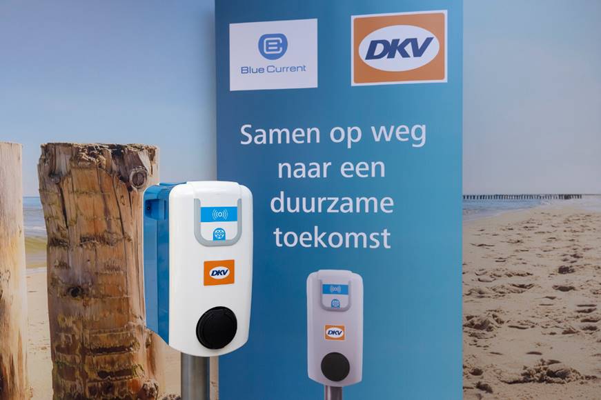 Samenwerking DKV en Blue current laadpalen