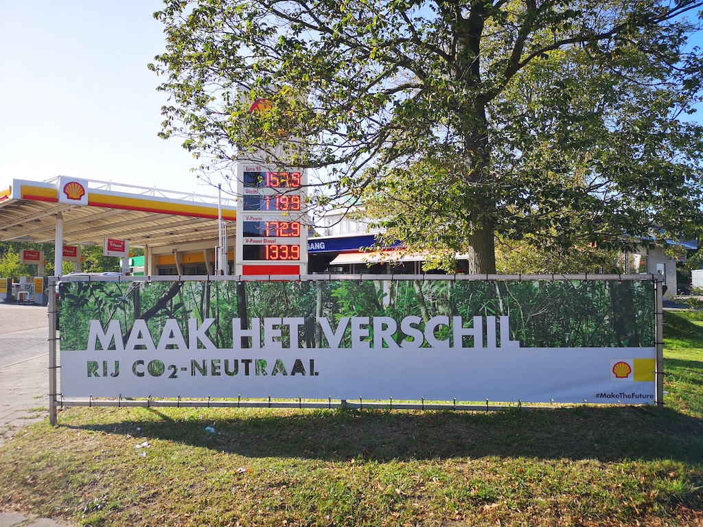 Reclame CO2-neutraal Shell