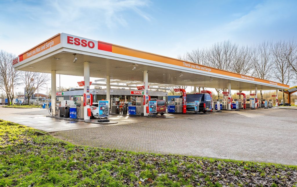 Esso tankstation oranje Formule 1