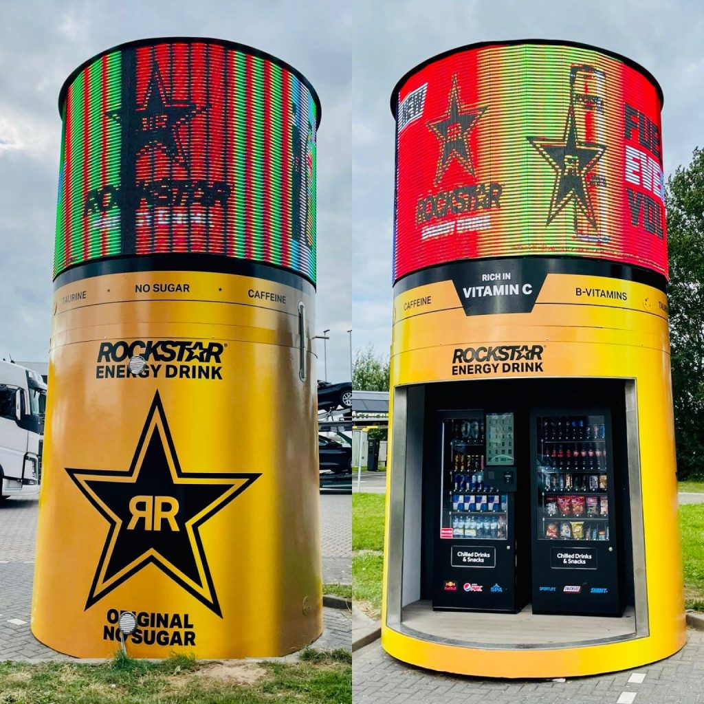 Rockstar Energy Drink tower BP Hank