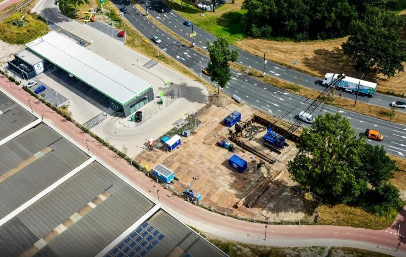 Bouw waterstoftankstation Dordrecht Greenpoint